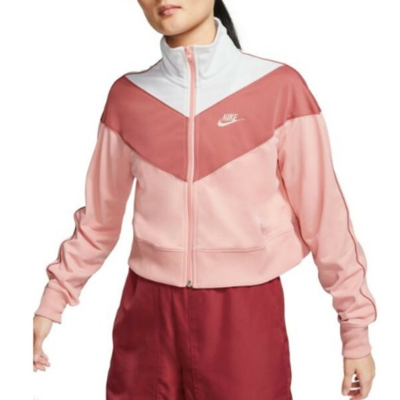 women's nike colorblock hooded track jacket